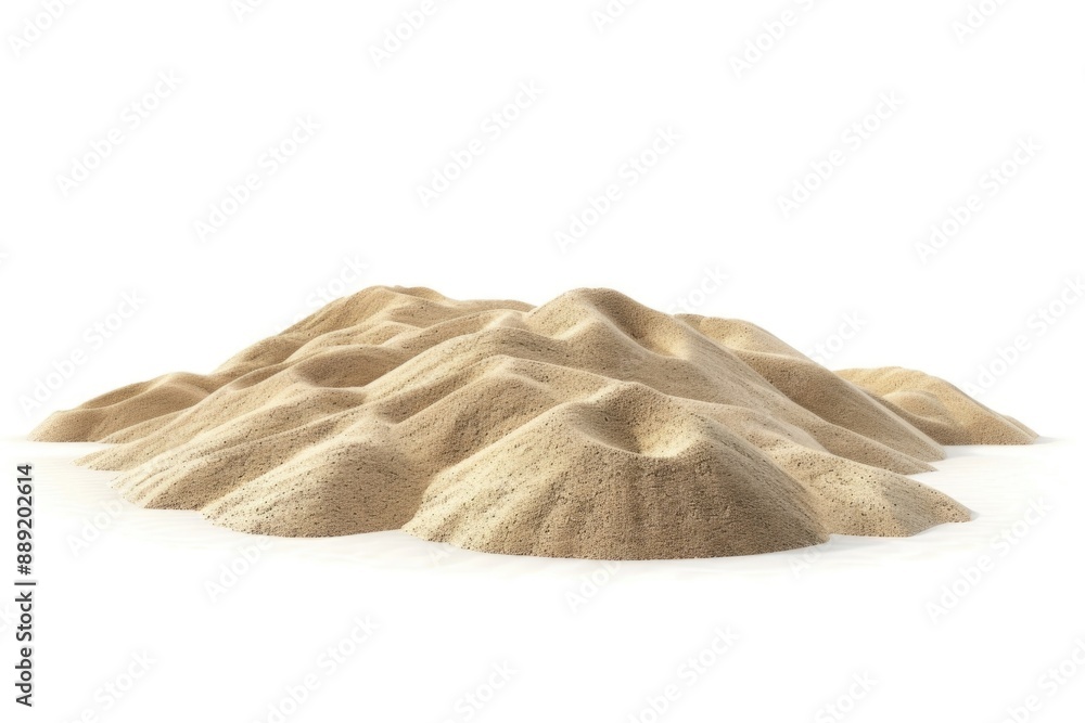 Poster a small pile of sand sits on a white surface, ready for use or display