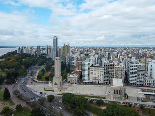 Capturing Tranquility: A Bird's Eye View of Rosario's Park Monument to the Flag