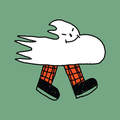 cute y2k abstract character illustration