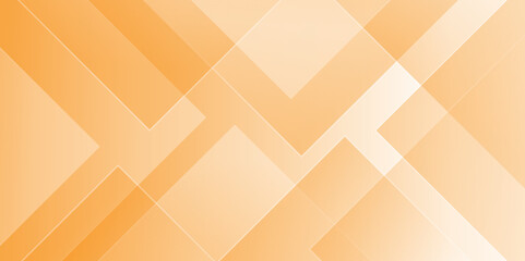 Abstract orange and yellow geometric shape futuristic background. Abstract modern technology and business concept orange geometric shine and layer elements vector for business presentation background.