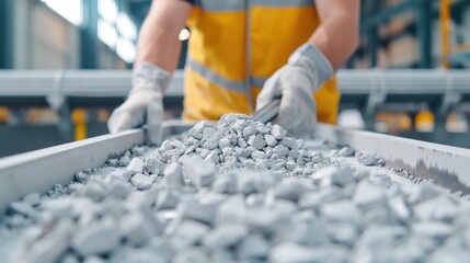 The separation of aluminum from waste, recycling and environmental conservation.