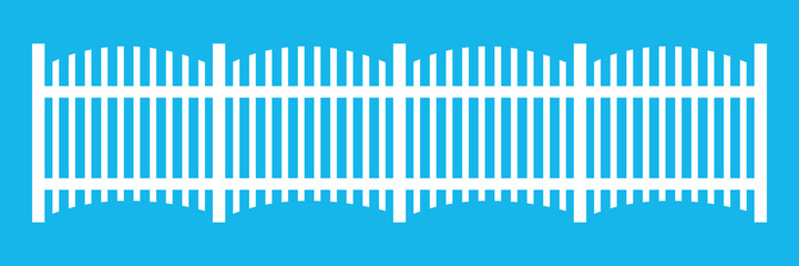 Vector illustration of fence images. Landscape design concept. Element for your design