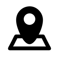 Location or map pin icon symbol. vector illustration