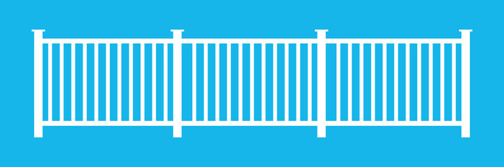 Vector illustration of fence images. Landscape design concept. Element for your design