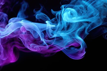 Vivid Blue and Pink Smoke Swirls