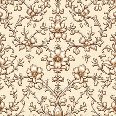 Obraz premium seamless pattern with flowers