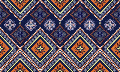 Navajo TRibal vector seamless pattern Native American ornament. Ethnic South WESTERN DECOR STYLE, Boho geometric ornament, vector seamless pattern, Mexican blanket rug, woven carpet illustration