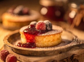 Berry Pancake - Gourmet Dessert With Berries