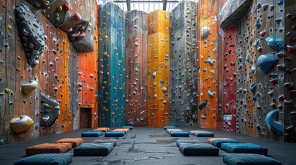 Active Family Adventure: Indoor Rock Climbing Fun with Canon EOS R5 - Bright and Lively Challenges Await