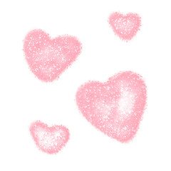 pink hearts