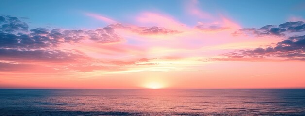 Obraz premium Serene Ocean Sunset with Vivid Colors