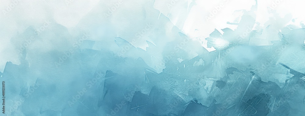 Poster Abstract Blue Watercolor Background Design