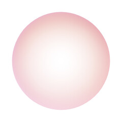 Floating pink bubble, cute cartoon 3D emoji emoticon decoration, sticker. represent soap suds, carbonation, or an effervescent personality.