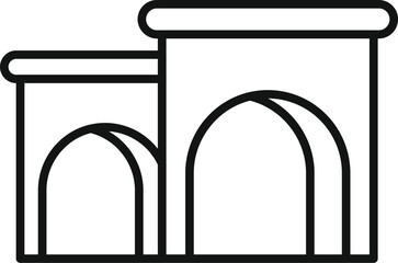 Illustration featuring the entrance of an old tunnel, evoking mystery and adventure