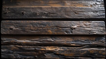 Obraz premium Aged Wooden Planks with Rustic Charm