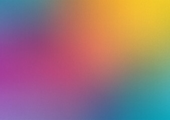 Abstract rainbow blur background with grainy overlay 