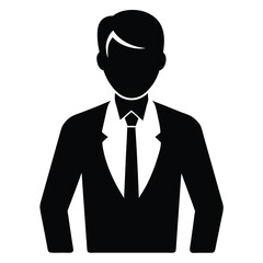 Businessman cartoon vector, isolated on a white background 