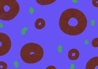 hand drawn illustration collection. abstract background. concept of retro and dark