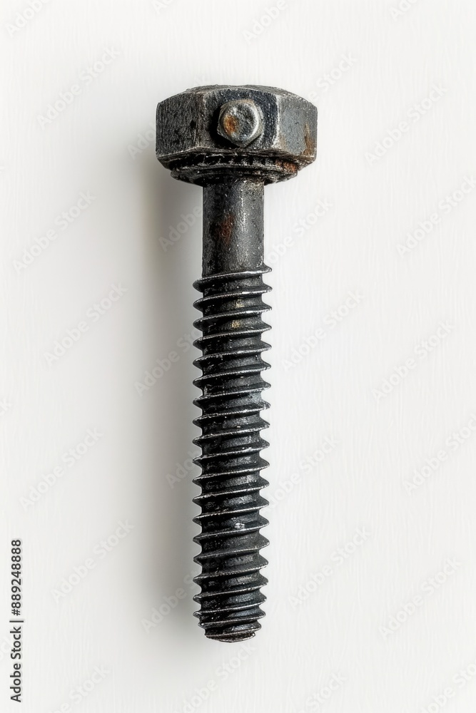 Aufkleber a single screw with a hole on a white background