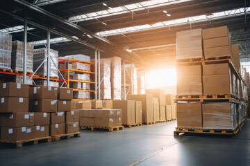 Efficient Warehouse Management at Sunset