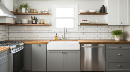 Sleek Modern Kitchen with Natural Lighting