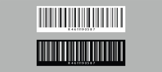 Barcode icon isolated on white background. Realistic Bar code template illustration. Commerce icon
