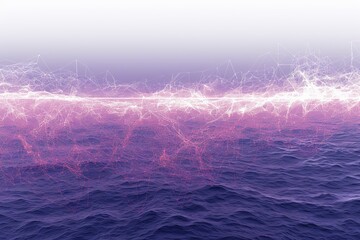 Abstract pink and purple mesh waves dynamic and surreal artistic scene inviting setting detailed and vibrant creative design