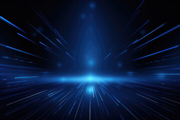 Hyperspace Travel in a Blue Light Tunnel