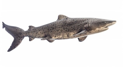 Naklejka premium Greenland Shark full body on white background