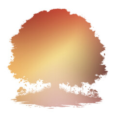 Autumn Tree Silouhette and Shape With Transparent Background