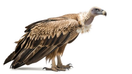 Griffon Vulture full body on white background