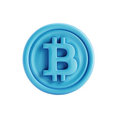 Obraz premium 3d cryptocurrency icon on transparent background