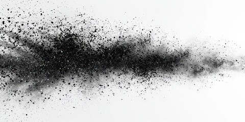 Obraz premium Black Powder Explosion Abstract