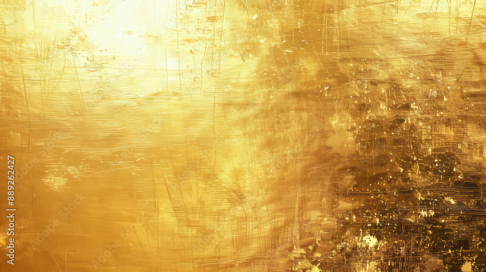 Wall mural abstract gold texture with scratches and streaks