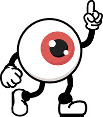 cute eye character design cartoon