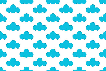 Cloud seamless pattern design for textile or printing business