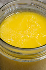 Ghee Butter. Healthy Clarified Butter, Close-Up.