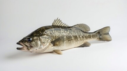 Naklejka premium Guadalupe Bass full body on white background