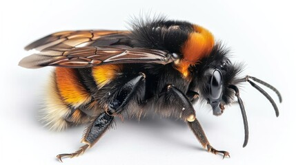 Gypsy Cuckoo Bumblebee full body on white background
