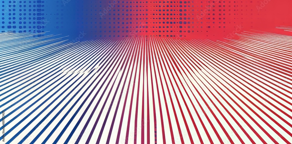Poster gradient texture with dots halftone blue color pattern on a technology digital background. picture o