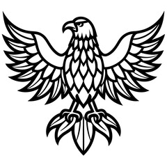 eagle with wings