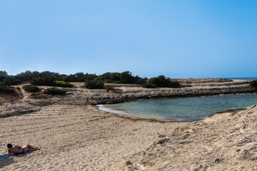 Alone, crenellated coast, Ostuni.