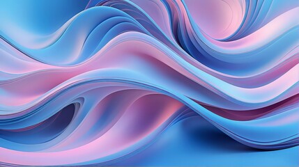 Obraz premium Abstract digital art piece Wavy colorful background made