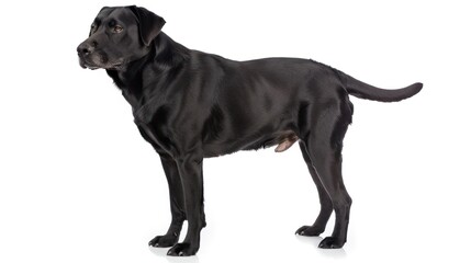 Fototapeta premium Labrabull full body on white background
