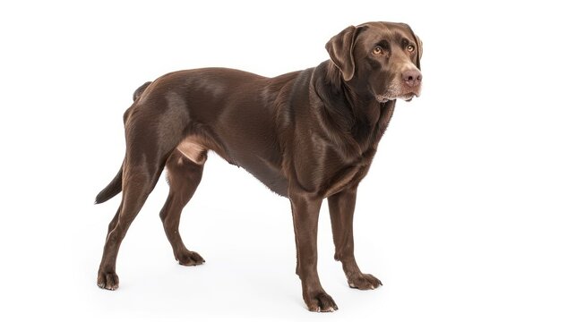 Labrabull full body on white background