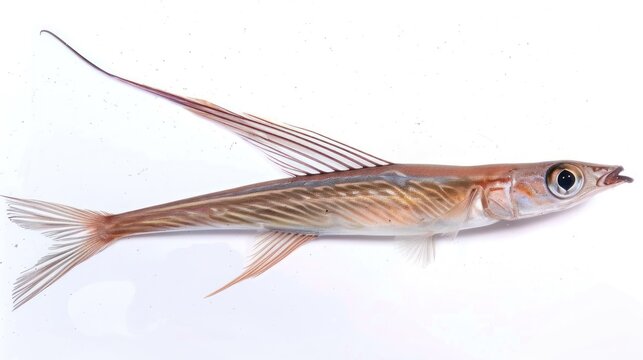 Lancetfish full body on white background