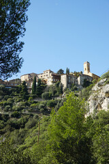 Obraz premium An old street in Eze village, the French Riviera 