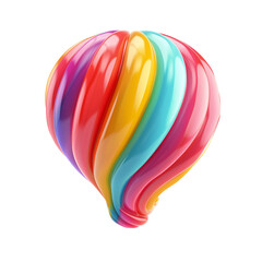 Fototapeta premium 3d inflation icon on transparent background