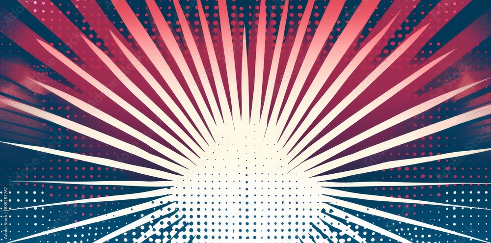 Poster dots halftone blue color pattern gradient texture with technology digital background. pop art comics