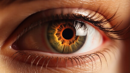 Fototapeta premium Captivating Iris: Window to the Soul in Detail